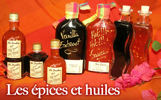 Les épices et huiles